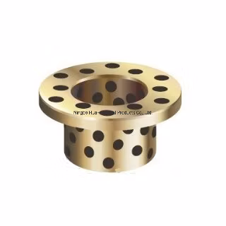 Bucha de rolamento da cubeta da máquina escavadora de bronze da flange do cobre da autolubrificação