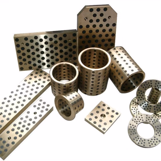 Bucha Oilless de bronze Cuzn25al5 de fundição centrífuga com arbusto de rolamento de tamanho de grafite Custome